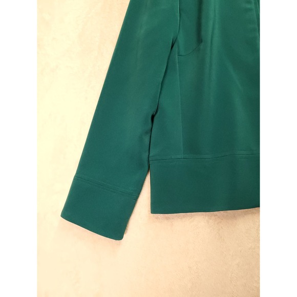 Studio 1‎ Jacket Womens Petite 10P Teal 100% Polyester Long Sleeve Full Zipper - Picture 5 of 8